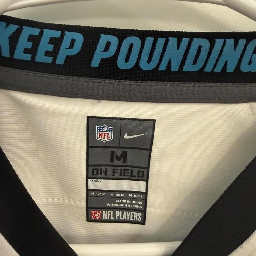 Nike Carolina Panthers #95 Charles Johnson Jersey Youth Size M NWT
